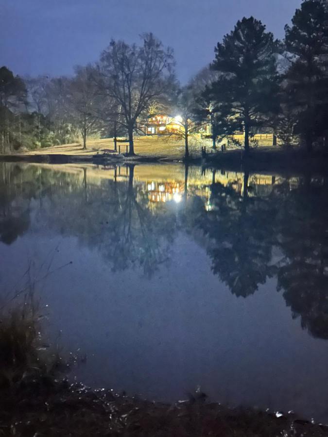 Refuge Ranch Retreat Log Cabin Lake 53+ Acres Locust Grove Exteriér fotografie
