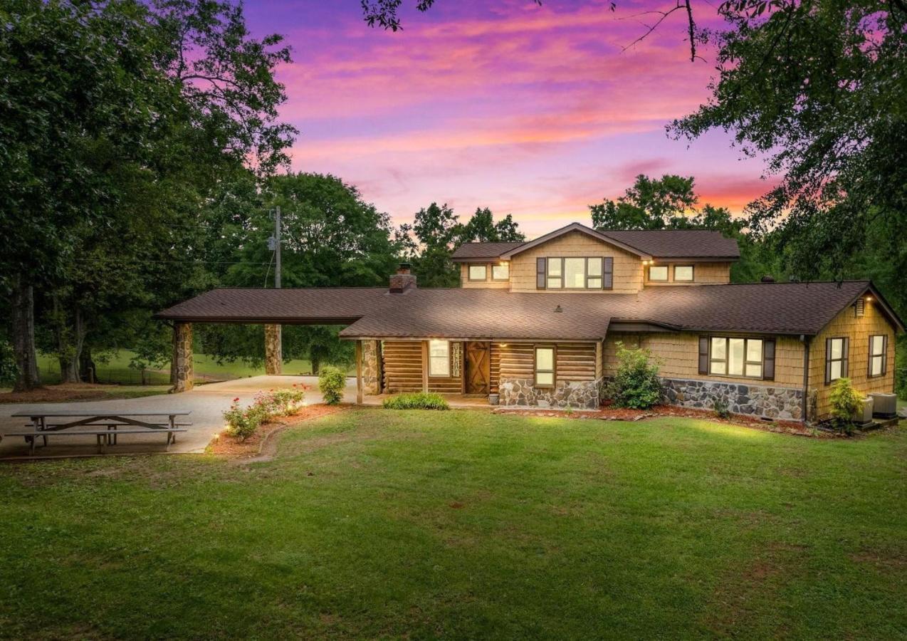 Refuge Ranch Retreat Log Cabin Lake 53+ Acres Locust Grove Exteriér fotografie